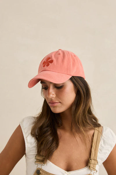 Melia Twill Cap dusty red