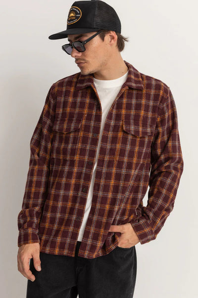 Check Ls Shirt (wine)