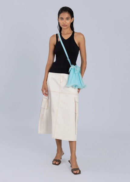 Jellyfish Pleated Bag Aqua