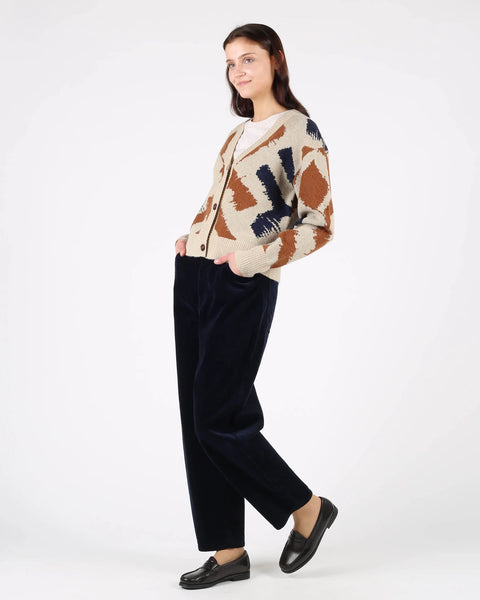 Ruth Cardigan Navy-Beige