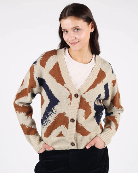 Ruth Cardigan Navy-Beige