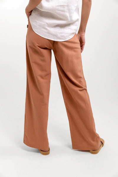 Classic Wide Leg Pant Baked Clay
