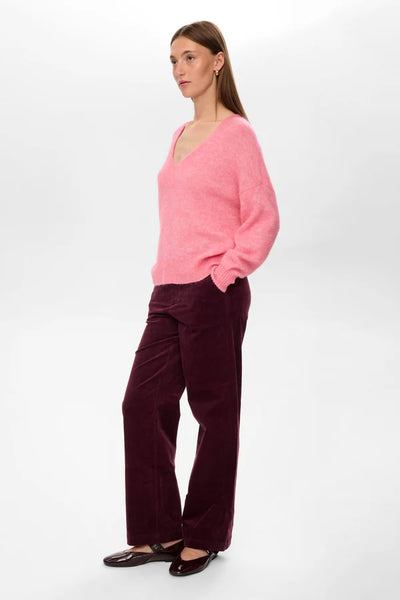 Nuriette V-Neck Pullover (pink lemonade)
