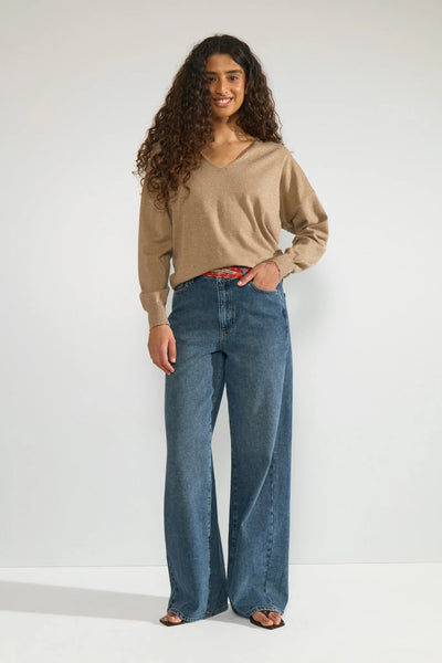 Nudayletta lurex gold jersey