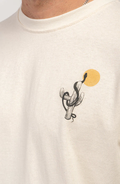 Cowgirl Snake Ivory Tee