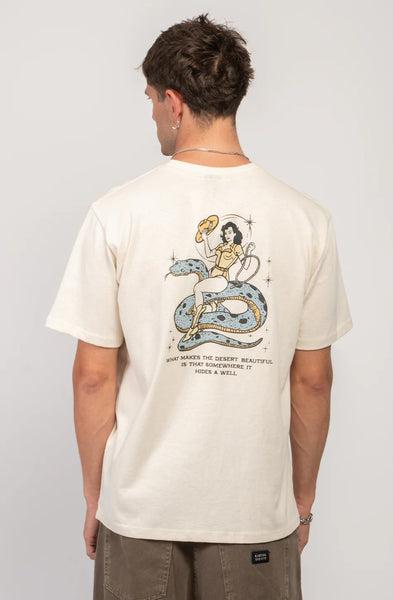 Cowgirl Snake Ivory Tee