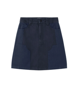 Blue Night Neel Herringbone Skirt