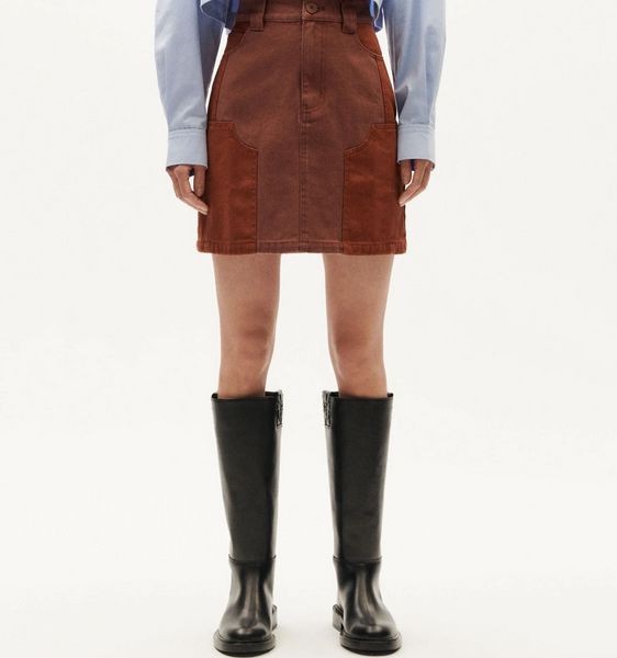 Toasted Neel Herringbone Skirt