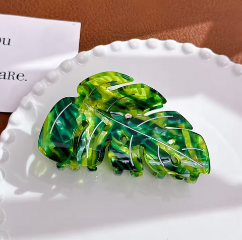 Hoja verde Clip