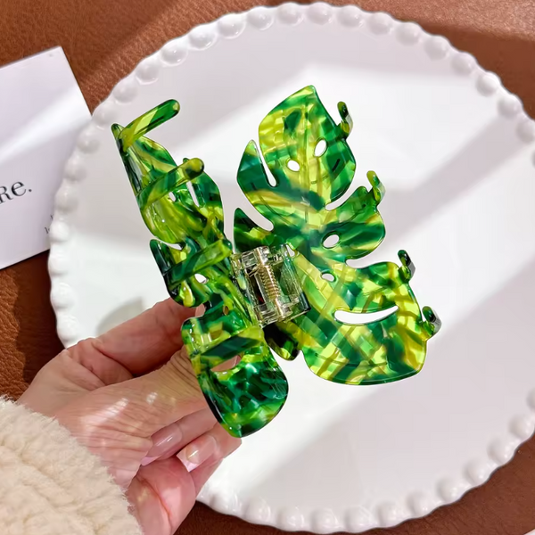 Hoja verde Clip