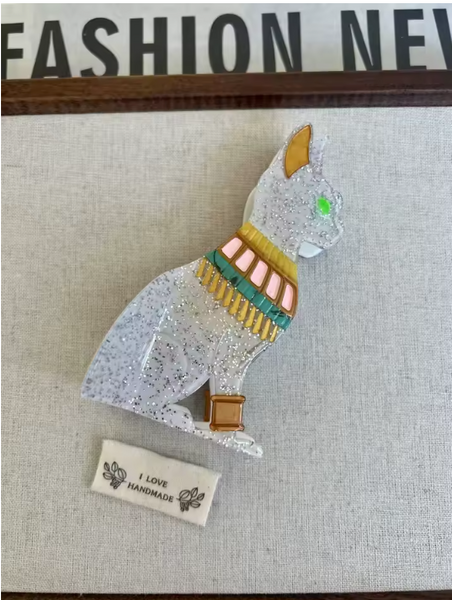 Egypt cat white Clip