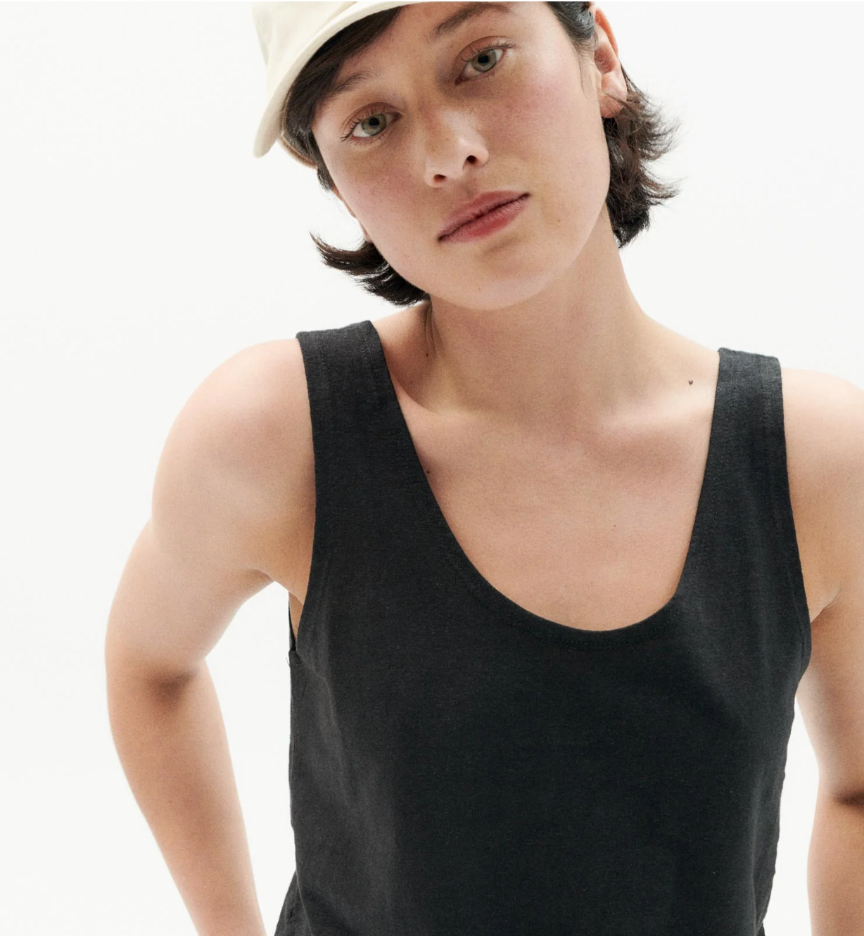 Black Hemp Tank Top