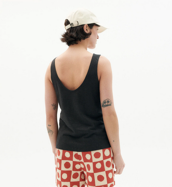 Black Hemp Tank Top