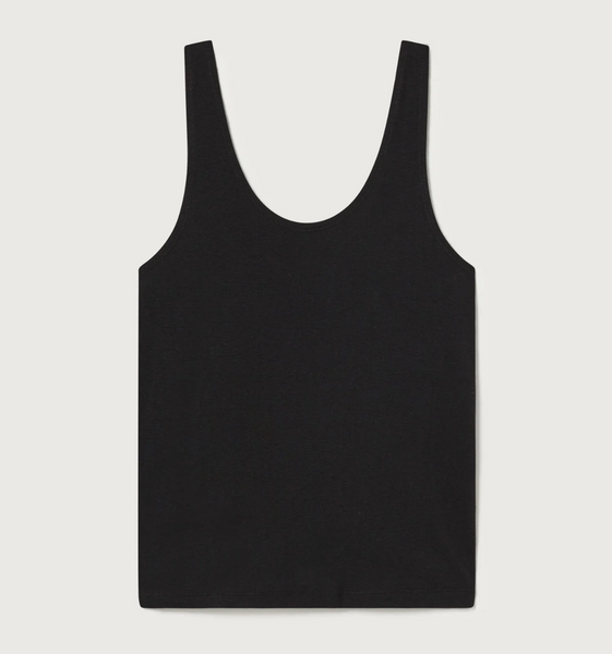 Black Hemp Tank Top