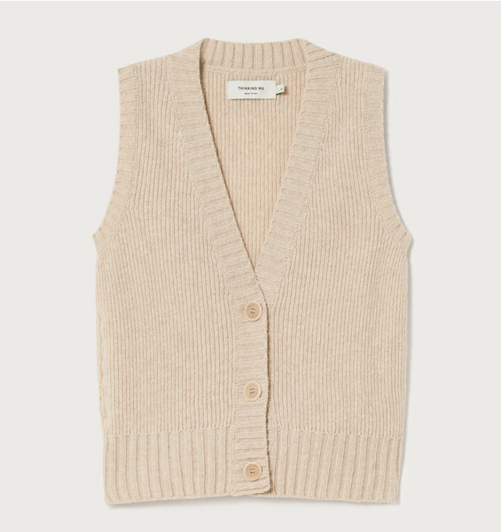 Beige Ginger Knitted Vest