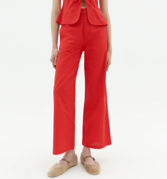 Red Fiery Karina Pants