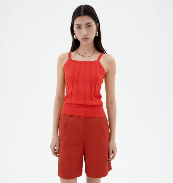 Fiery Red Nadine Top