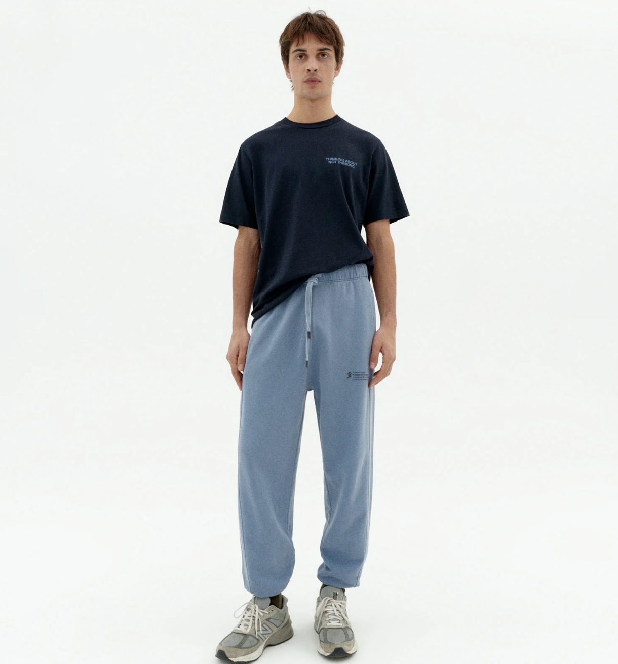 Not Thinking Navy Zach Tee