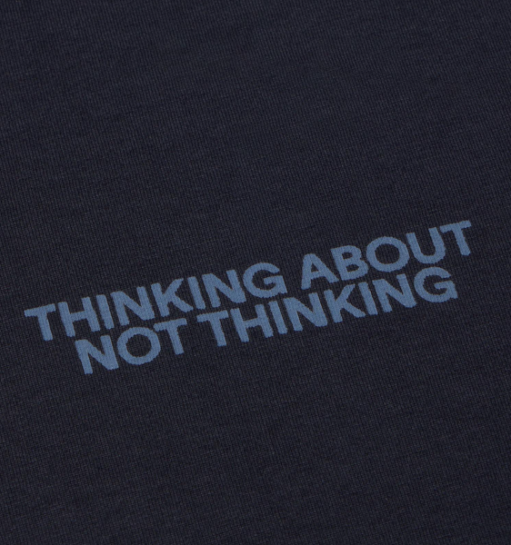 Not Thinking Navy Zach Tee