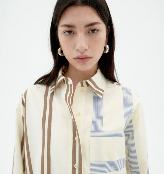 Poplin Stripes Marcelle Blouse