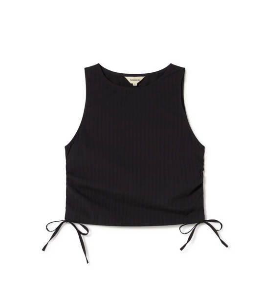 Black Seersucker Florence Top