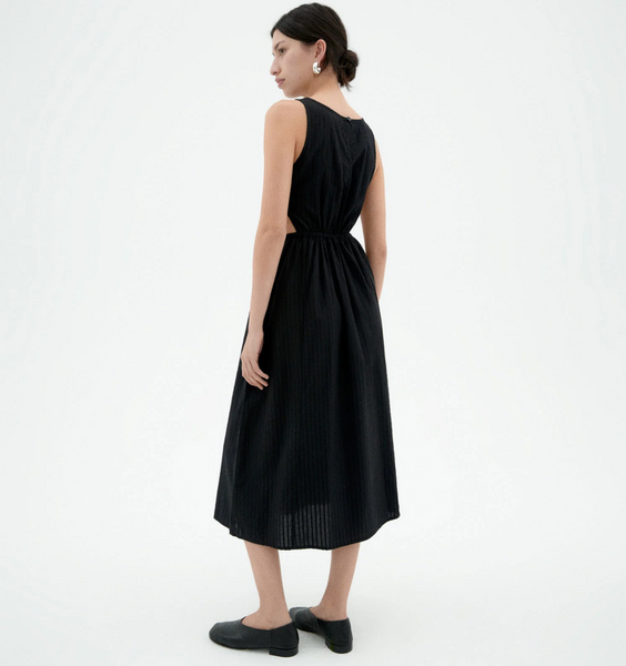 Black seersucker Kin Dress