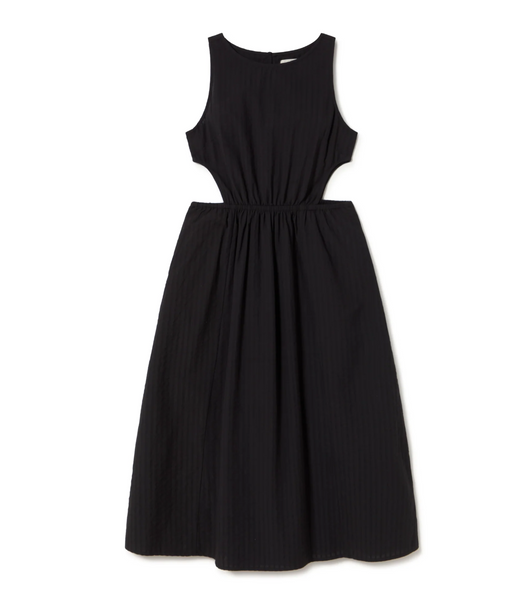 Black seersucker Kin Dress