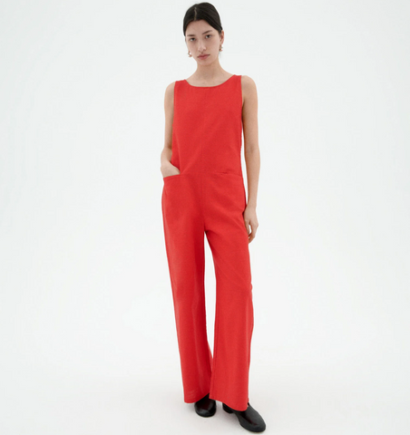Red Adriana Jumpsuit