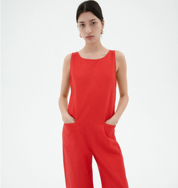 Red Adriana Jumpsuit
