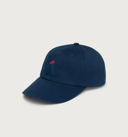 Navy Flower Chris cap