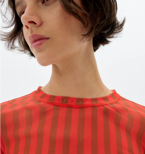 Esque Orange Tere Top