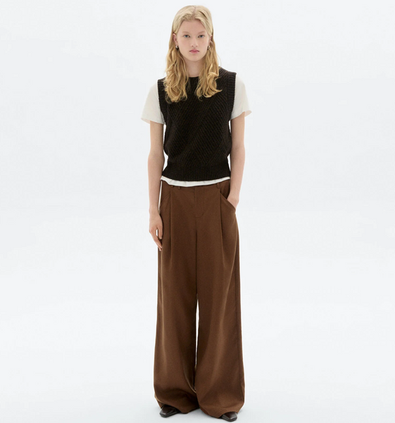 Brown Kaia Knitted Vest