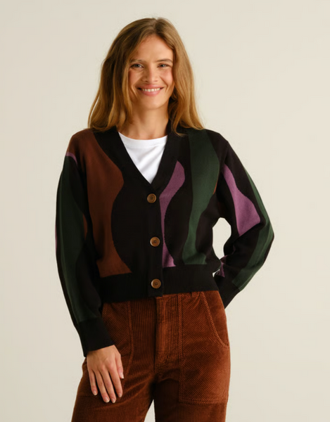Kanan wavy stripe cardigan