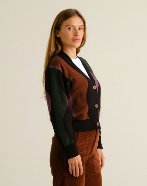 Kanan wavy stripe cardigan