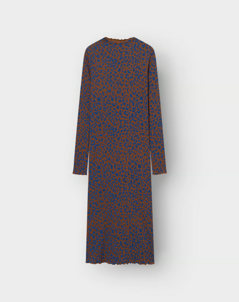 Lofta Rib Dress Leopard