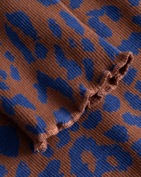 Lofta Rib Dress Leopard