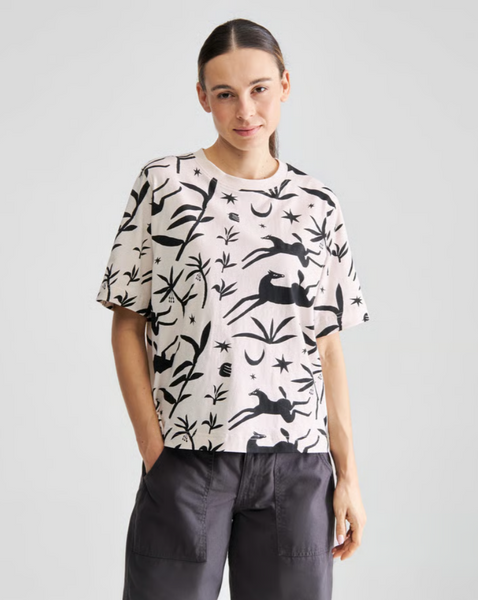 Vadstena Papercut Horses Tee
