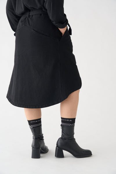 Falda unisex negro