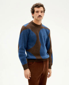 Dots Blue Khem Sweater