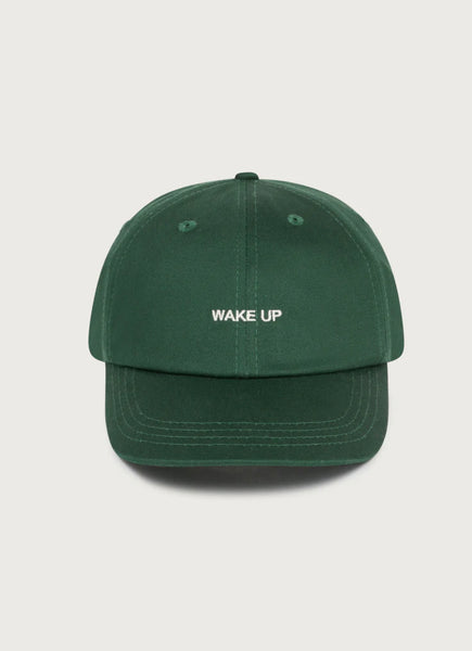 Dark Green Wake Up Chris Cap