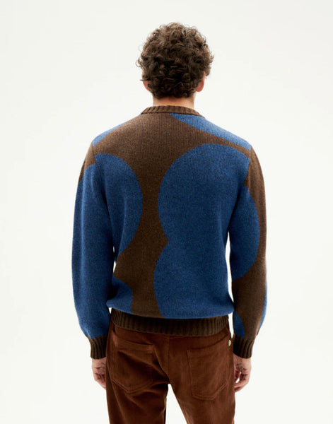 Dots Blue Khem Sweater