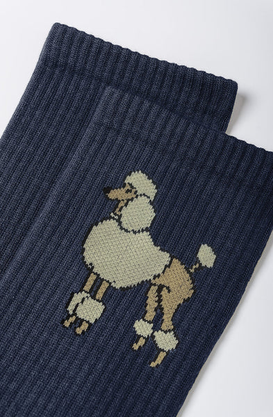Poodle Socks Navy