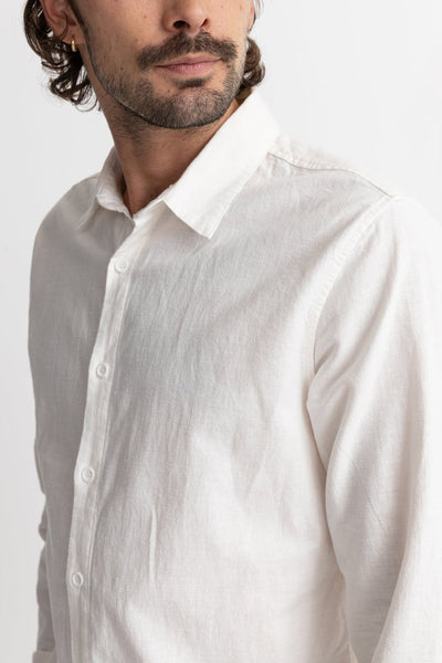 Classic Linen LS Shirt (white)