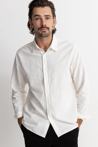 Classic Linen LS Shirt (white)