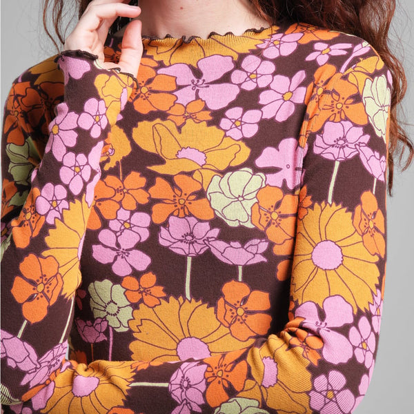 Lofta Rib Dress Flower Power