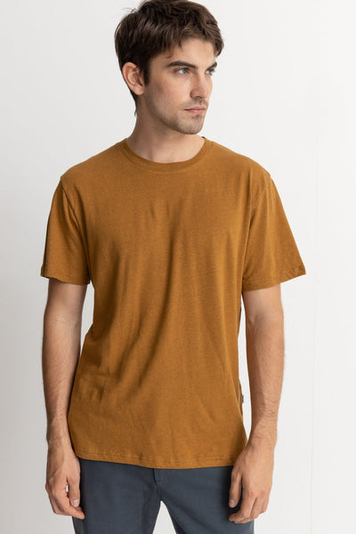 Linen SS T-Shirt (Tobacco)