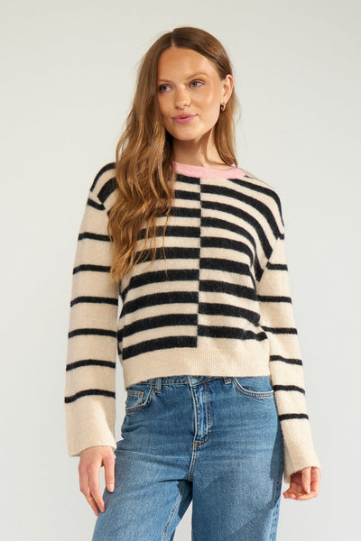 Nuriette Block Stripes Black