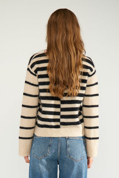Nuriette Block Stripes Black