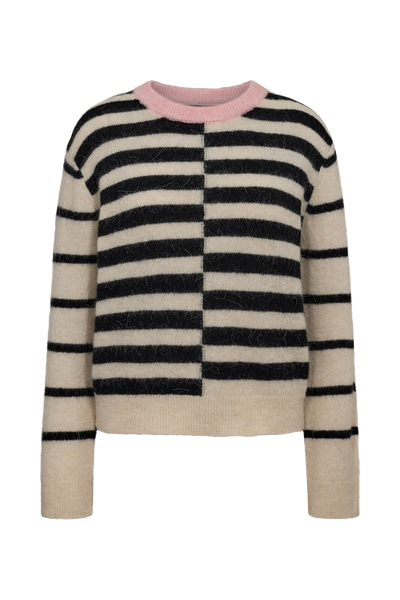 Nuriette Block Stripes Black