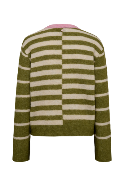 Nuriette Block Stripes Green